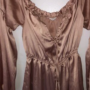 Satin Off the shoulder romper
